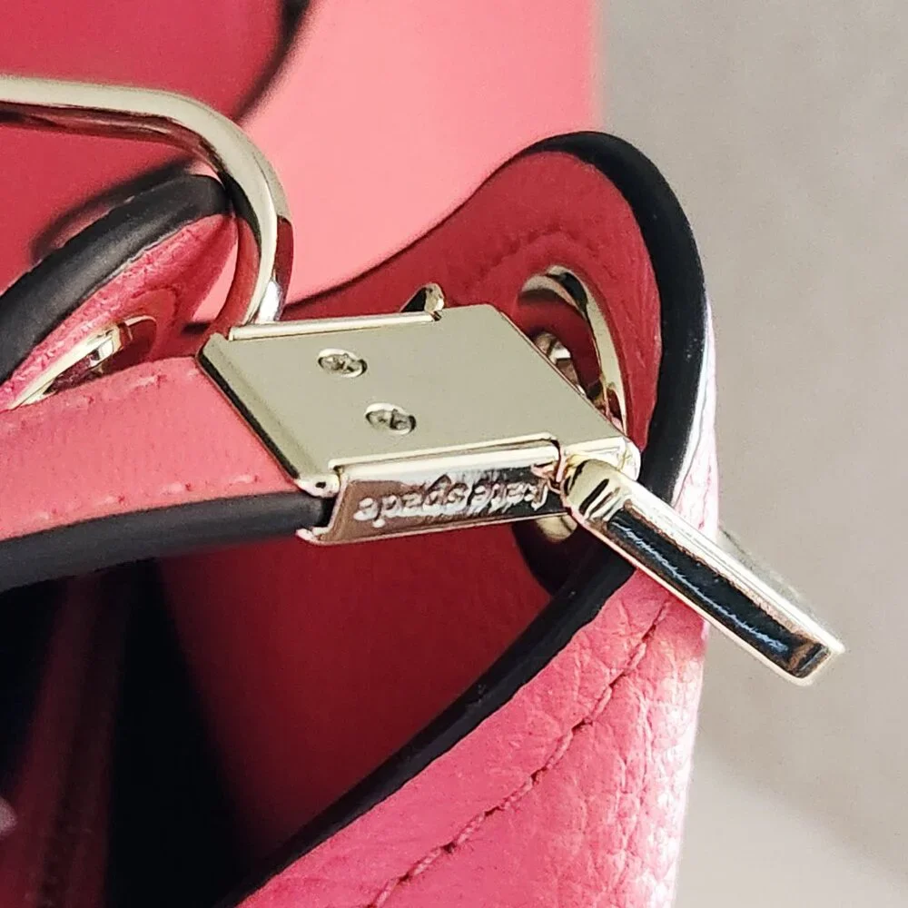 New Kate Spade NY Coral Leather Shoulder Bag Purse